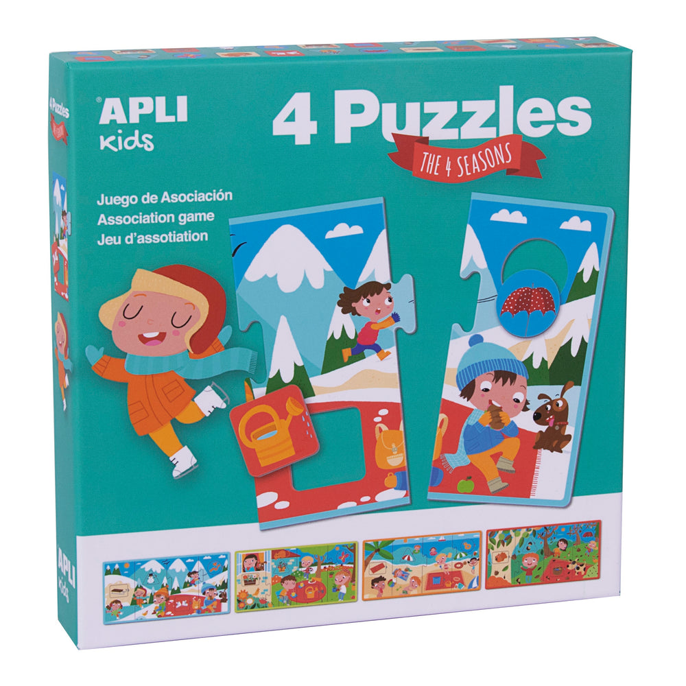Puzzle mit 4 Teilen – Vier Jahreszeiten