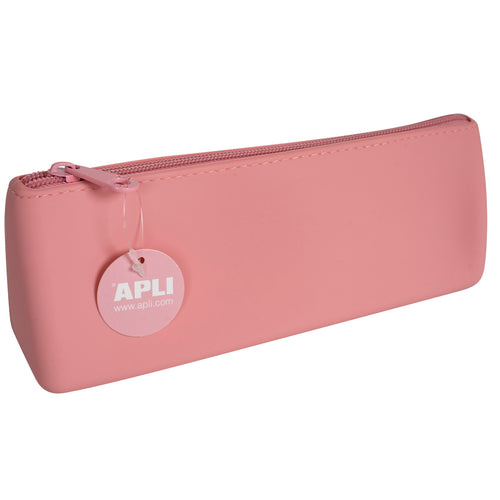 Dreieckige Silikon-Federmappe Nordik Collection – Rosa - Tublu.de