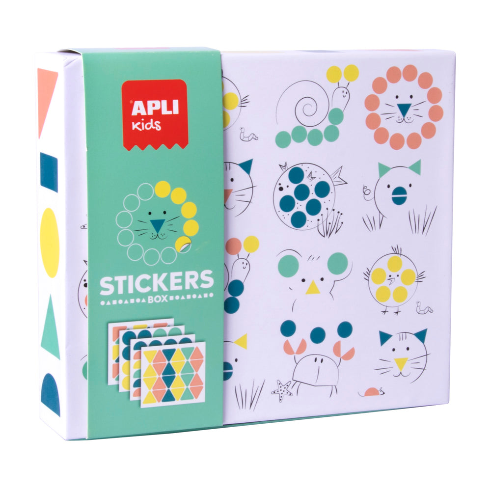 Stickerset mit geometrischen Motiven – Tiere