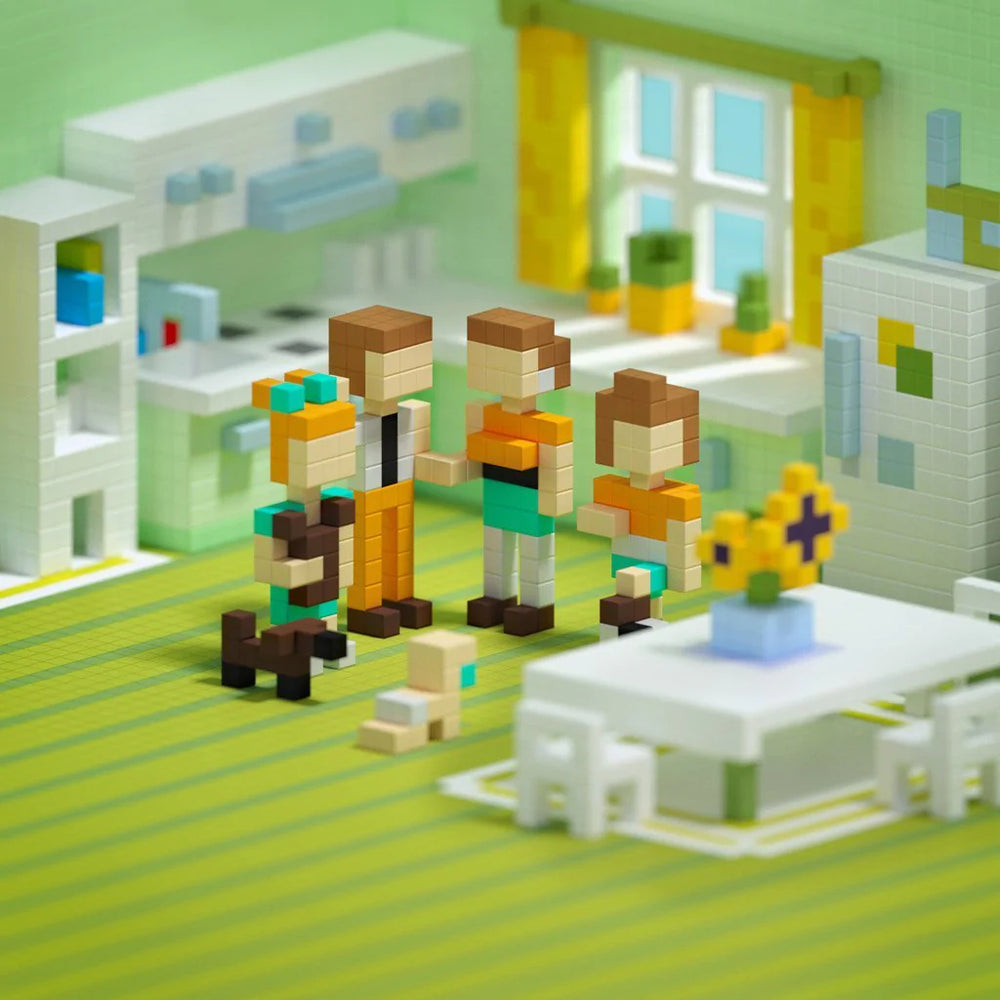 Magnetische Bausteine Happy Family