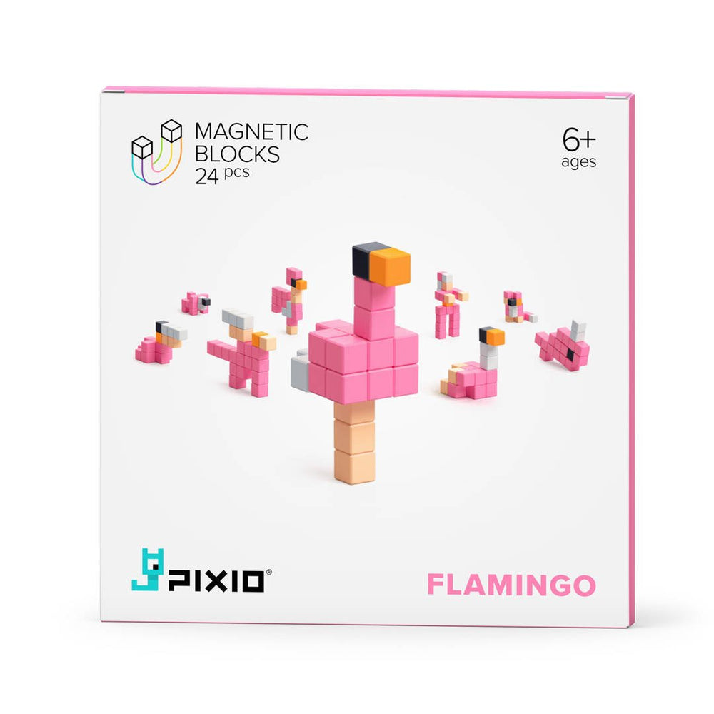 Magnetische Bausteine Flamingo