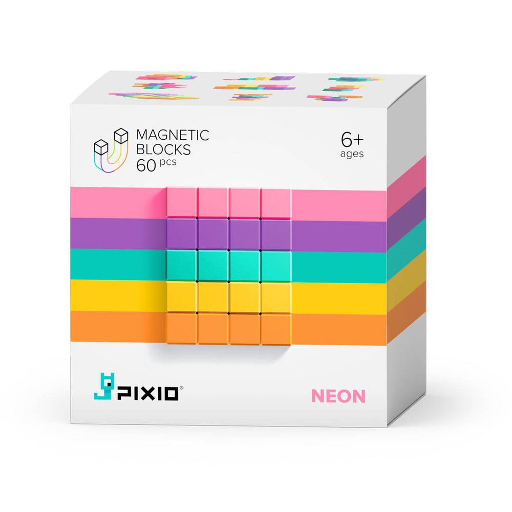 Magnetische Bausteine Neon