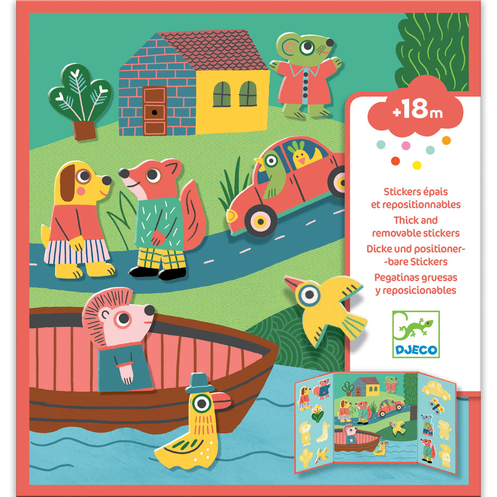 Set mit wiederverwendbaren Aufklebern – Tiere