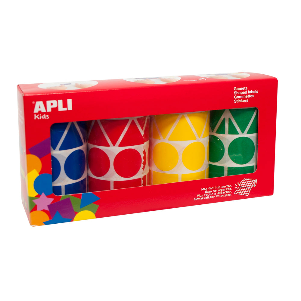 Geometrische Aufkleber-Set auf XL-Rollen