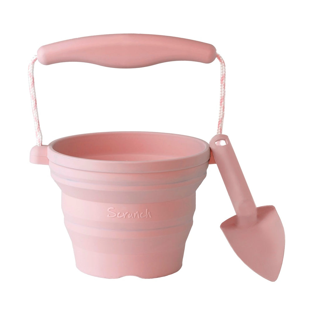 Mini-Silikoneimer mit Schaufel – Puderrosa - Tublu.de