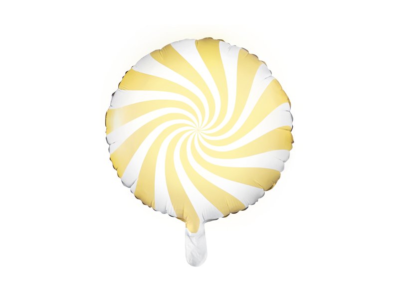 Folienballon – Bonbon hellgelb 35 cm
