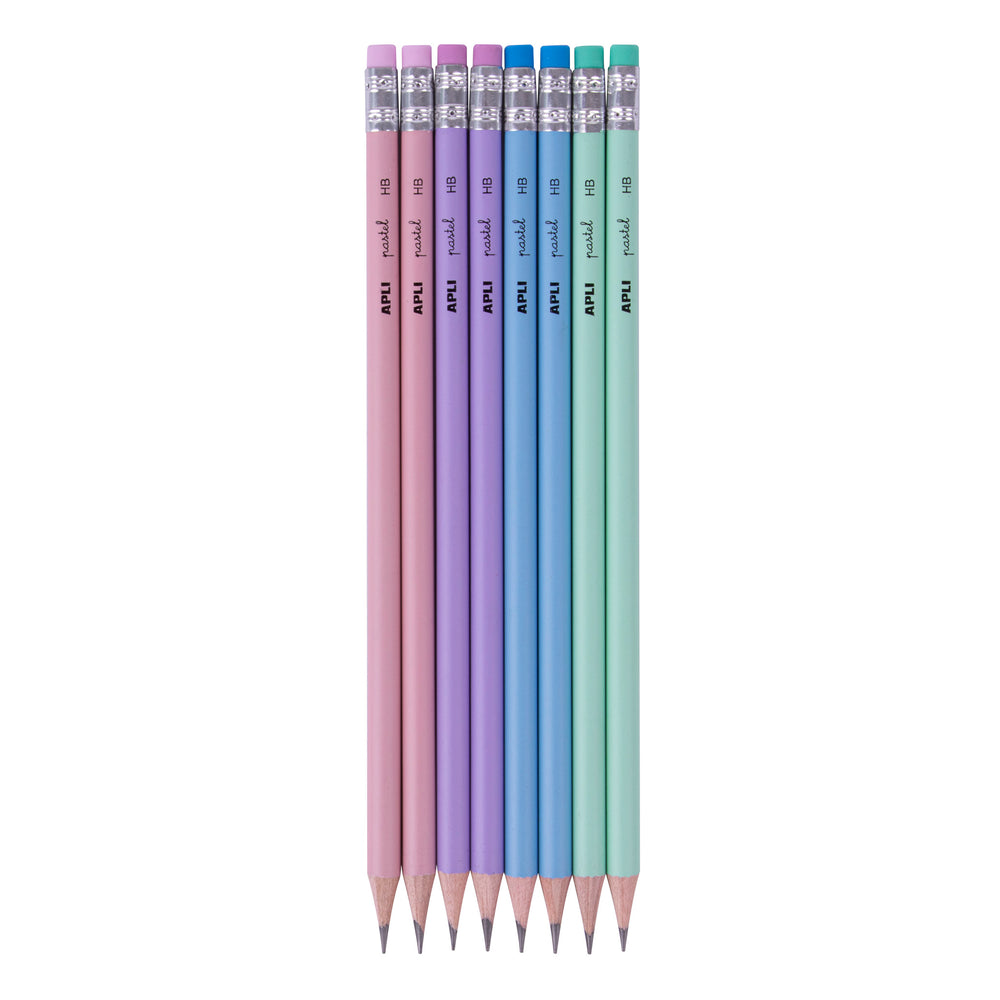 Bleistiftset mit Radiergummi Nordik Collection – 8 Stück
