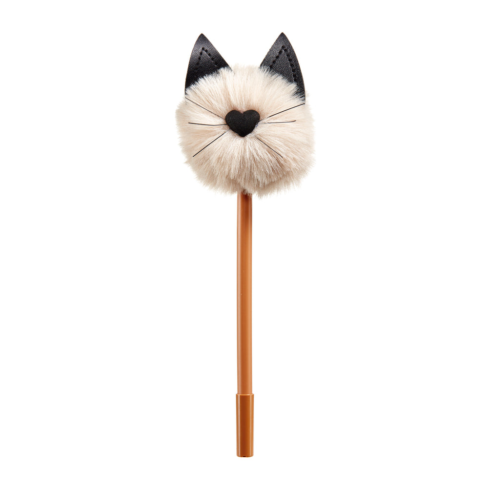 Kugelschreiber mit Pompon – Kitty Brown