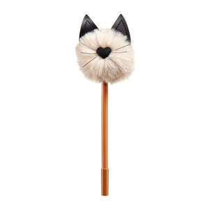 Kugelschreiber mit Pompon – Kitty Brown