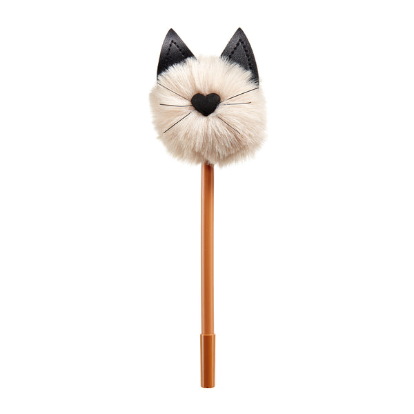Kugelschreiber mit Pompon – Kitty Brown