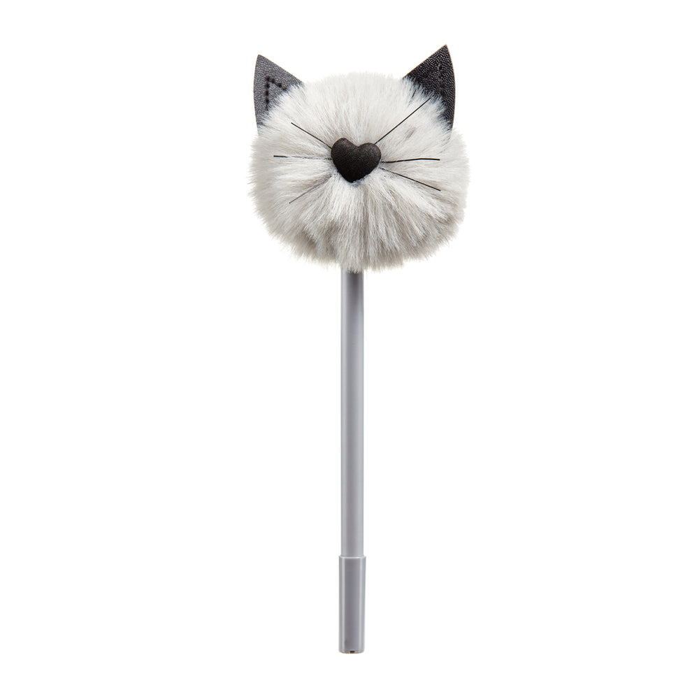 Kugelschreiber mit Pompon – Kitty Grey