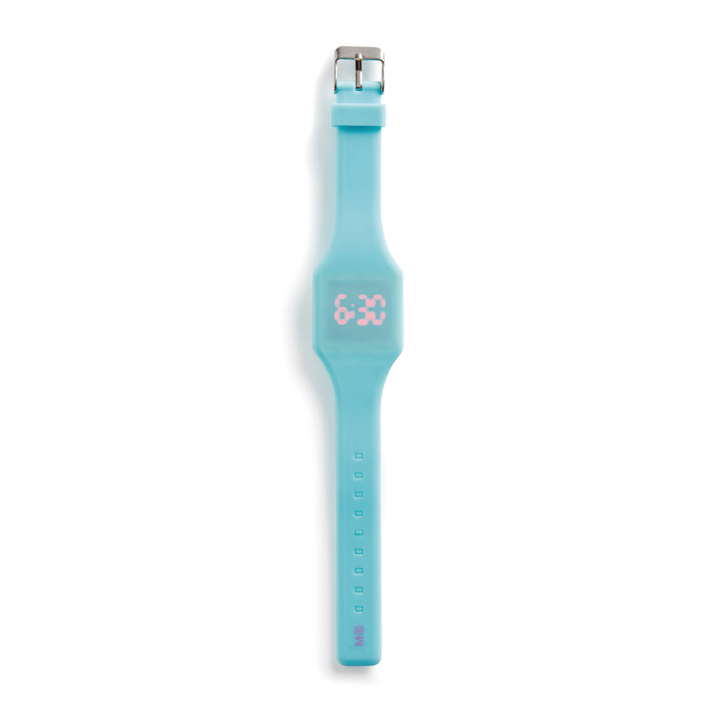 Digitale Silikon-Armbanduhr – Blau