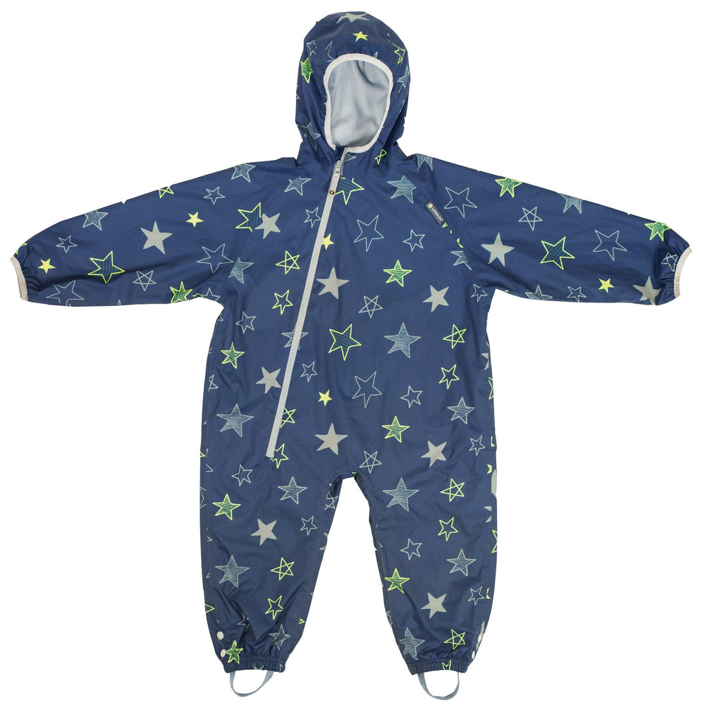 Regenanzug mit Futter All In One - Stars 6-12m