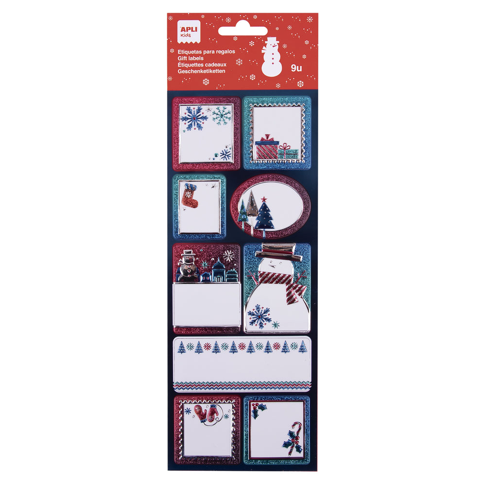 Weihnachtsetiketten – Winter