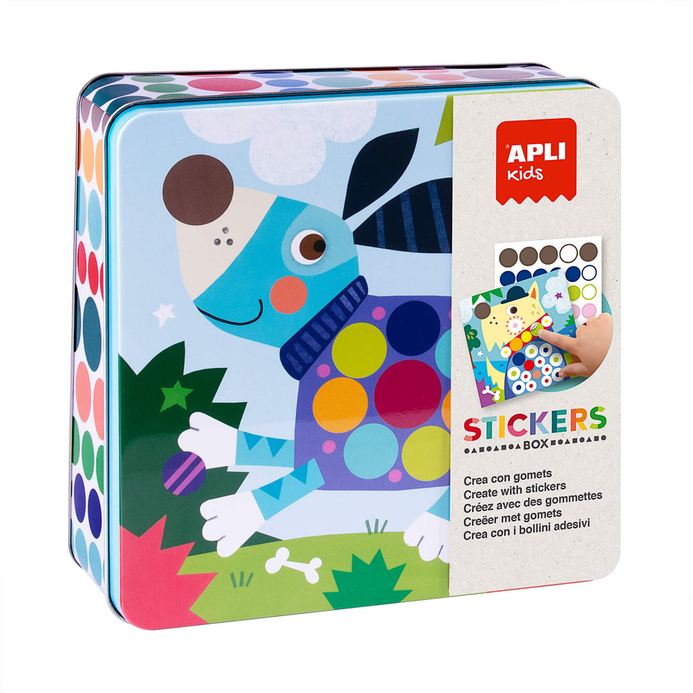 Kreativset mit Stickern – Hund