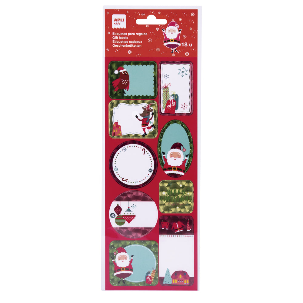 Weihnachtsetiketten – Rosa Weihnachten