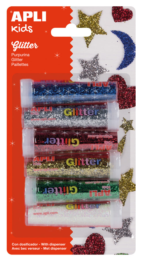 Glitzer in einem Glas – 6 Farben - Tublu.de