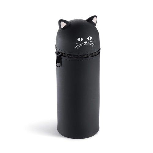 Silikon-Federmäppchen mit Tiermotiv – Katze
