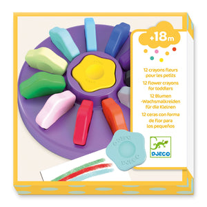 Set mit 12 Blumen-Buntstiften für Kleinkinder