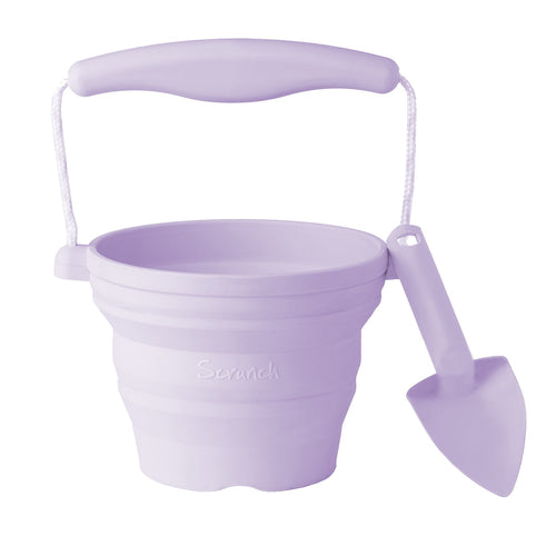 Mini-Silikoneimer mit Schaufel – Lila - Tublu.de