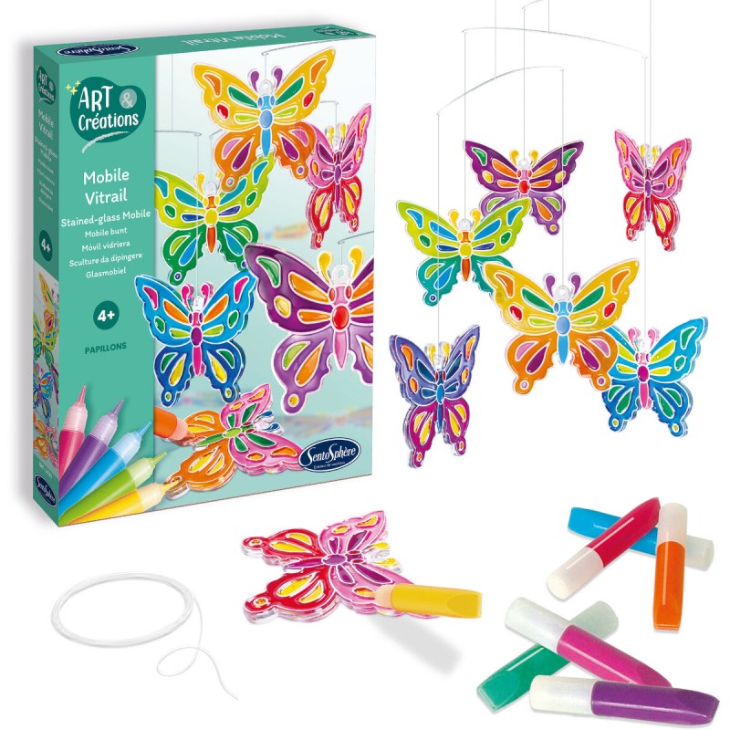 Kreativset – Glasmalerei, Schmetterling-Anhänger