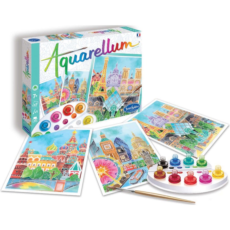 Aquarellum Set – „Hauptstädte” Malset