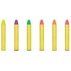 Gesichtsmalstifte, 6 Stück – Neonfarben