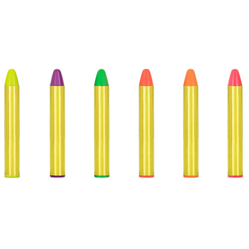Gesichtsmalstifte, 6 Stück – Neonfarben