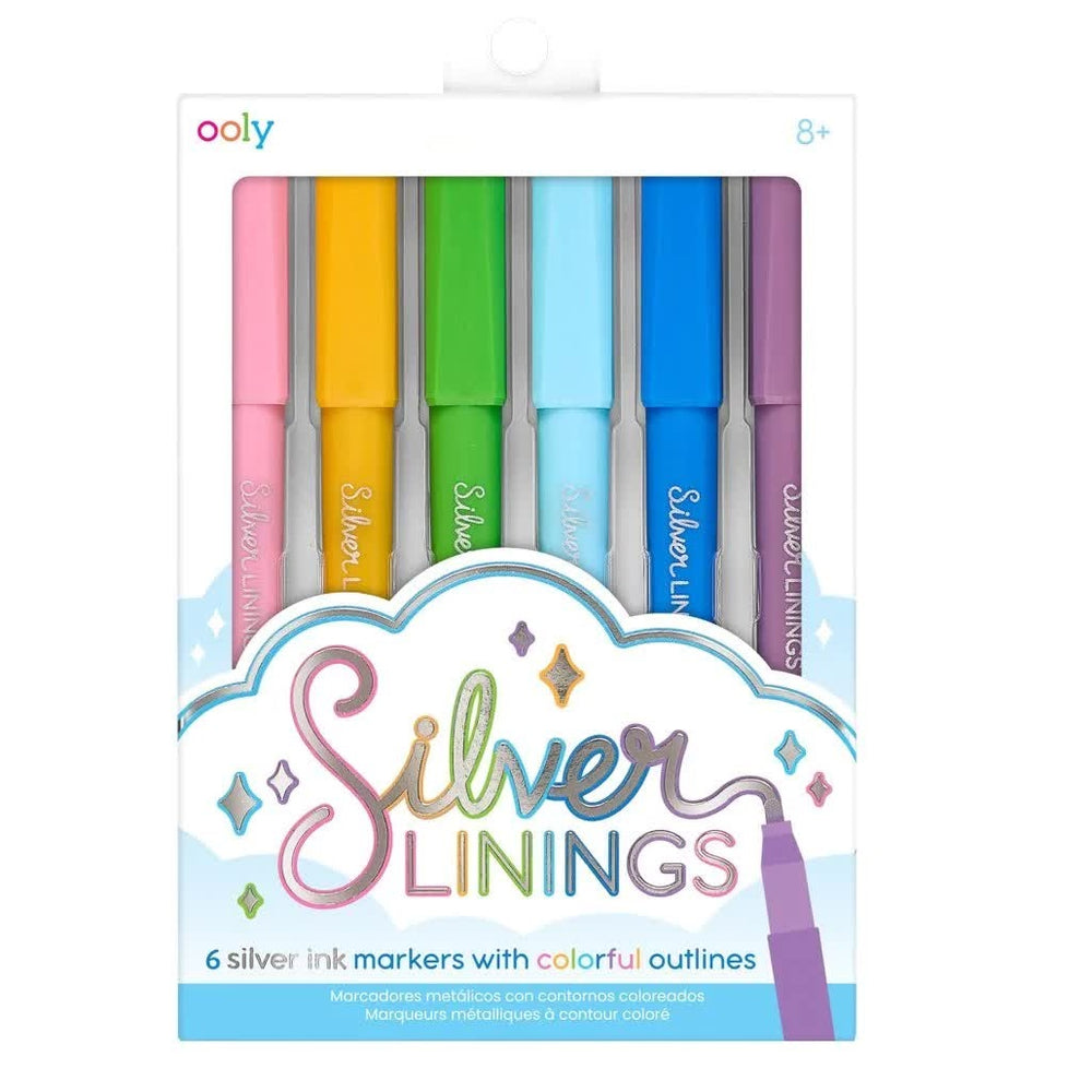 Metallische Filzstifte mit Kontur – Silver Linings