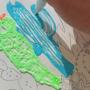 Magic Puffy 3D Marker Set – Neonfarben