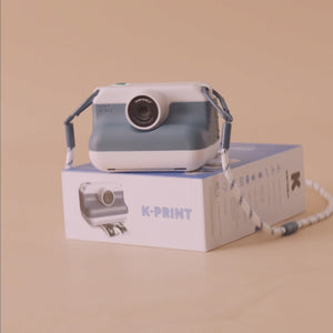 Digitalkamera mit Drucker – Blau