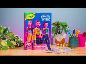 Malbuch mit Stickern, K-Pop Demon Hunters (96 Seiten, ab 6 Jahren)