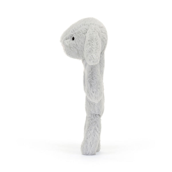 Jellycat weiche graue Plüsch Rassel Hase Baby zum Greifen und Spielen