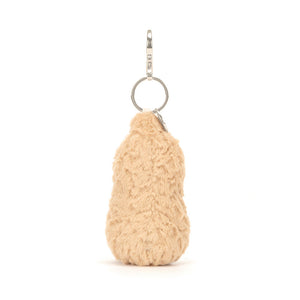 Jellycat Schlüsselanhänger - Fröhlicher Erdnuss 18 cm Plüsch Kuscheltier mit Metallring