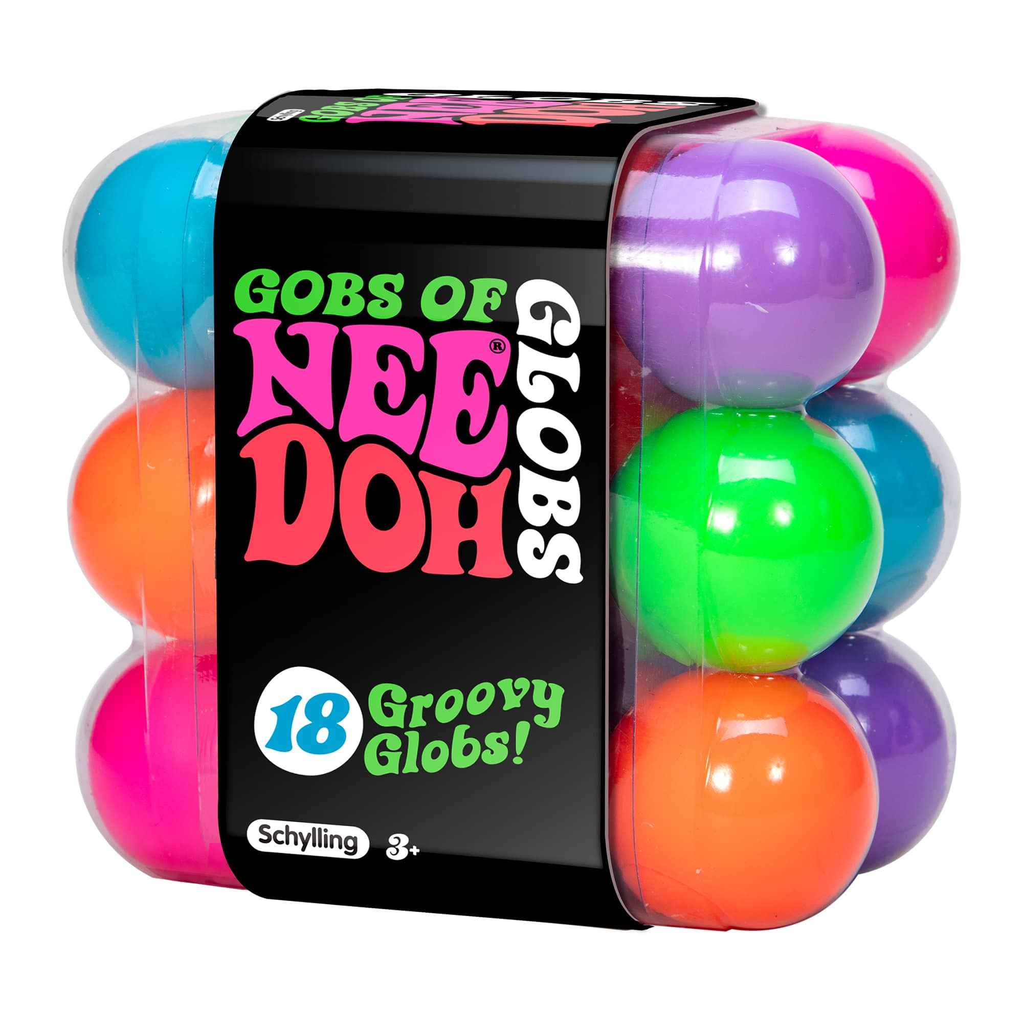 Sensorischer Knetball Gobs Of Globs Needoh – 18 bunte Kugeln