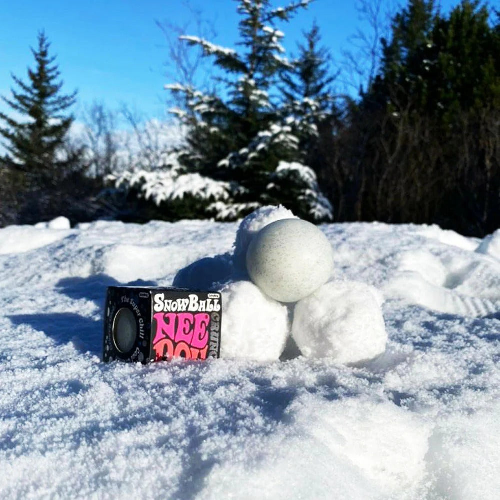 Schylling Snow Ball Crunch NeeDoh Zabawka progresywna in der Verpackung für Kinder ab 3 Jahren