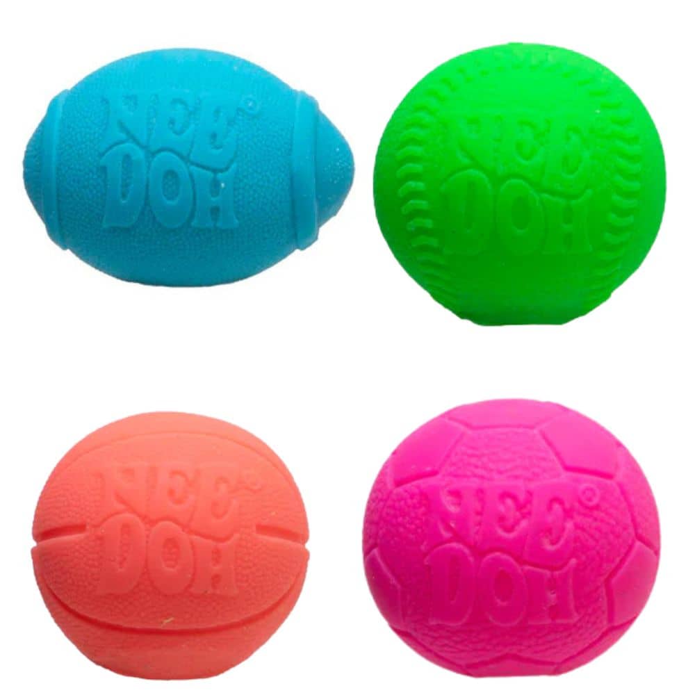 Sensorischer Knete - Hot Shots Teenie Needoh Multi-Pack mit verschiedenen Farben und Formen für stimulierendes Spielen