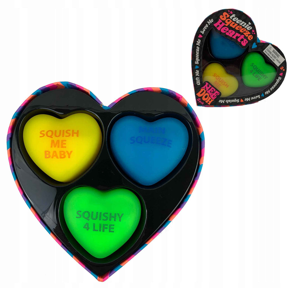 Sensorischer Knete - Needoh Teenie Squeeze Hearts - Tublu.de