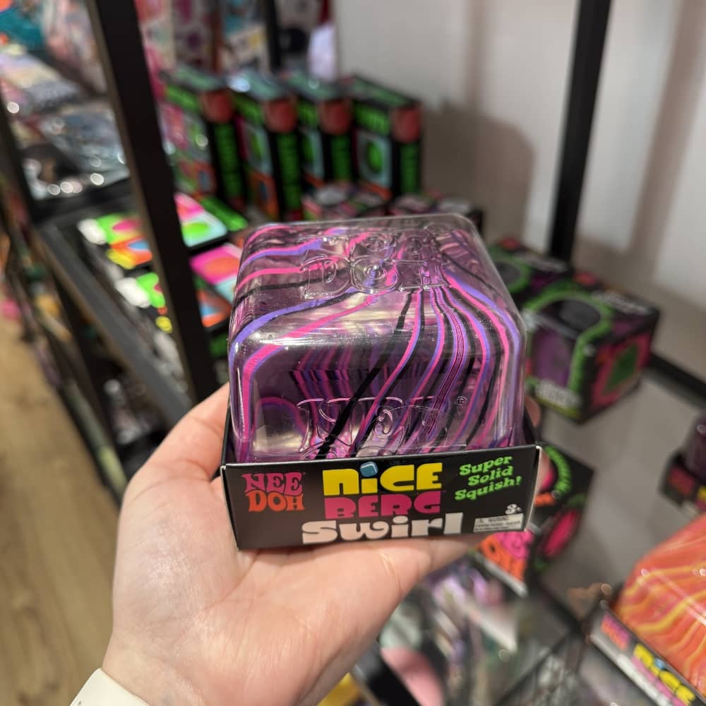 Sensorischer Knete - Nice Berg Swirl Needoh in bunten Farben, ideal zum Drücken und Entspannen