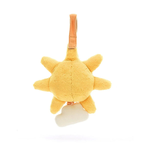 Jellycat Spieluhr – Sonne mit Wolke - Gelb aus weichem Plüsch zum Aufhängen für Babys