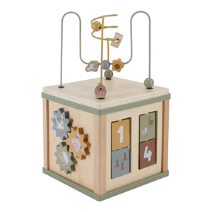 Little Dutch edukative Holzspielzeug-Kostka mit bunten Formen und einer Lernspirale für Kleinkinder