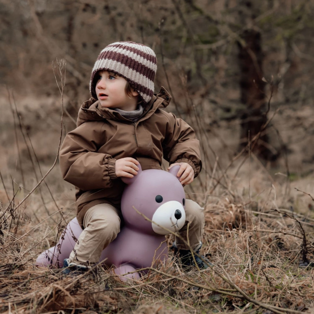 Find that Hippo Springer Bär Skoczek in Braun für Kinder zum Hüpfen und Spielen