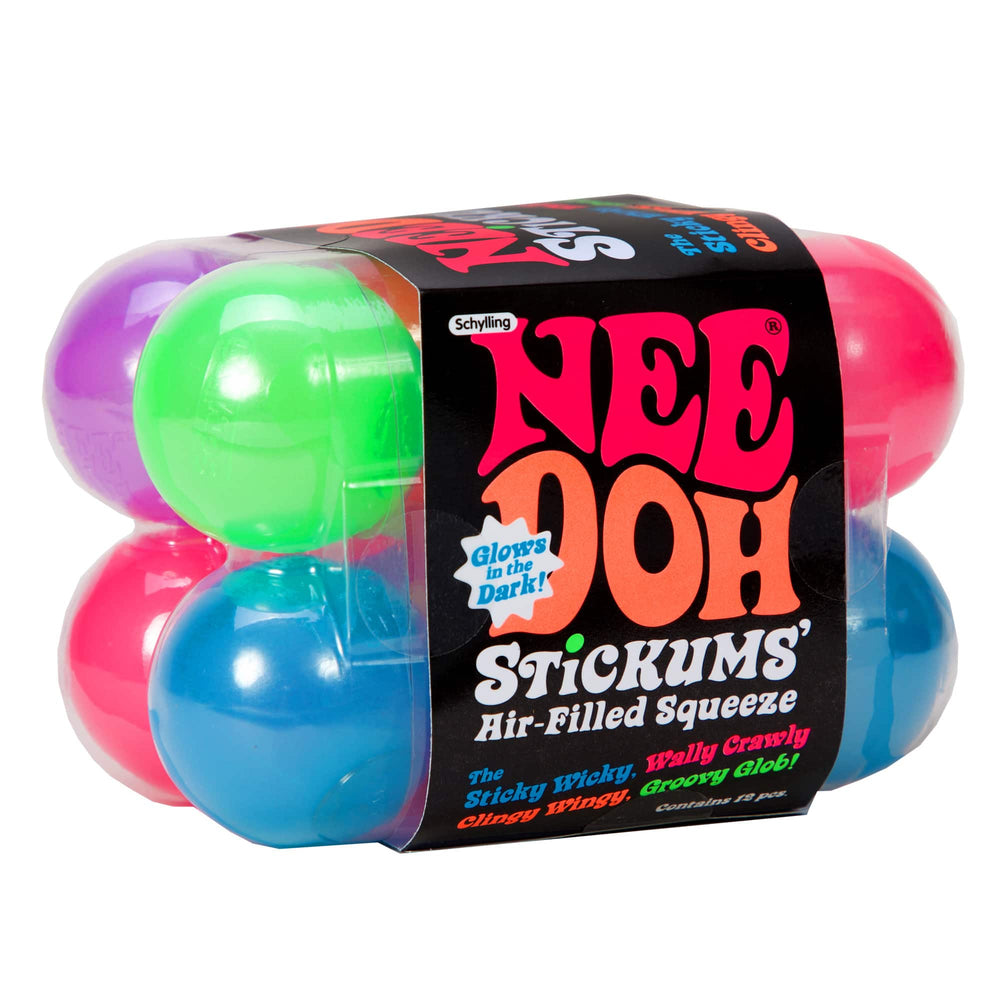 Sensorischer Knetball, der im Dunkeln leuchtet – Stickums Needoh von Schylling in leuchtenden Farben