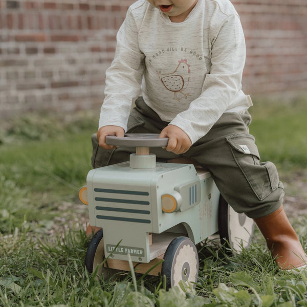 Rutscher Traktor aus Holz – Little Farm