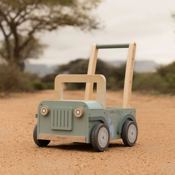 Holz-Lauflernwagen Auto - Safari Friends